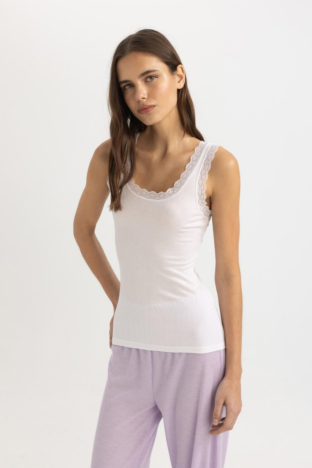 DEFACTO Fall in Love Regular Fit Rib Undershirt