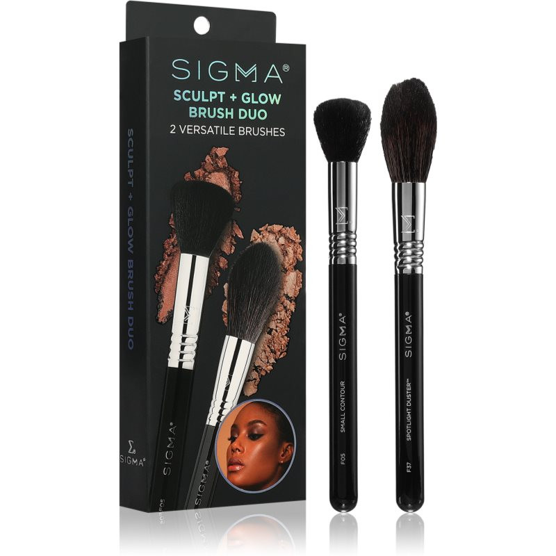 Sigma Beauty Brush Duo Beauty Sculpt + Glow sada štetcov (pre dokonalý vzhľad)