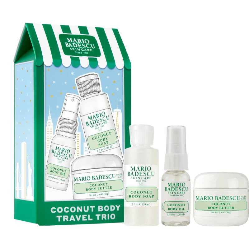 Mario Badescu Coconut Body Travel Trio darčeková sada (na telo)