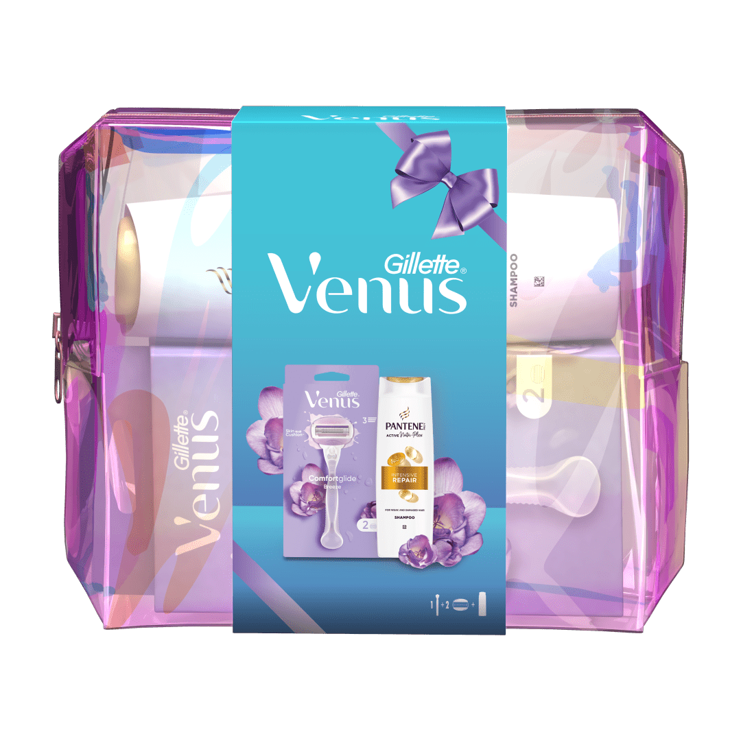 GILLETTE VENUS ComfortGlide holiaci stroček + šampón Pantene Repair and Protect 250 ml