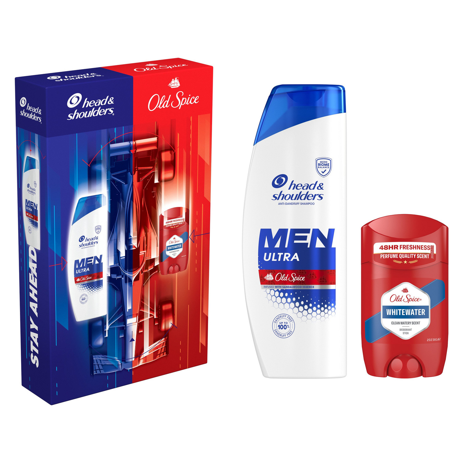 HEAD & SHOULDERS Sada produktov: šampón Head & Shoulders Men Ultra 330ml a dezodorant Old Spice Whitewater 50ml