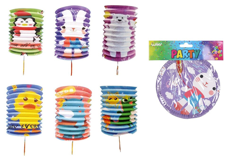 Lampión zvieratká valec 16cm - náhodné