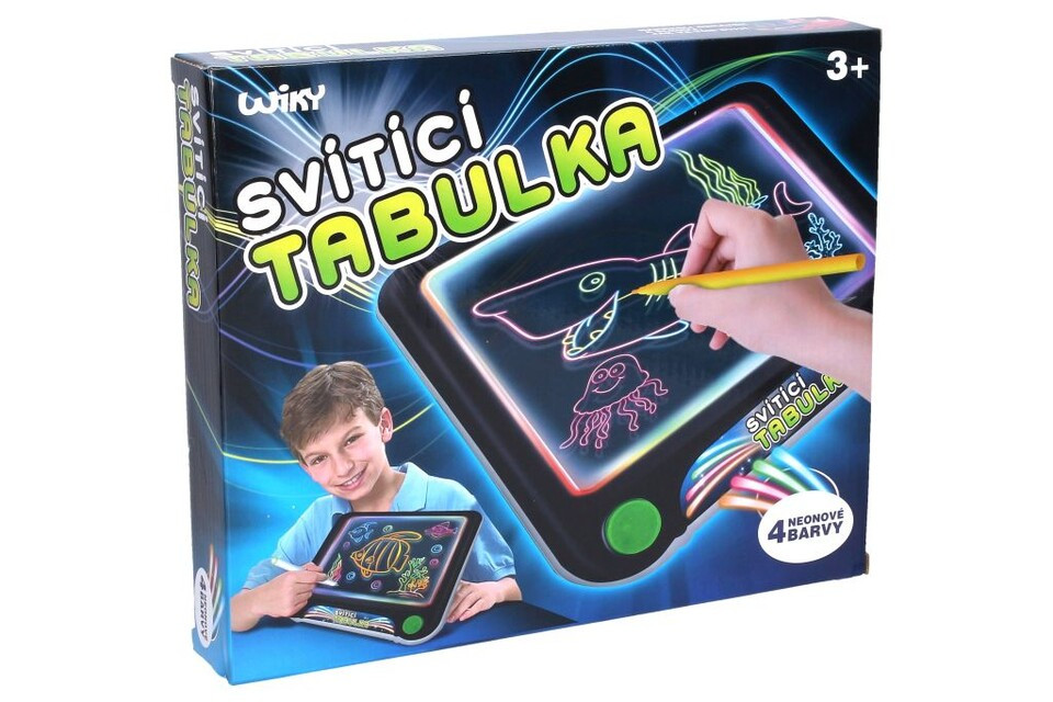 Tabuľka kresliaca svietiaca 25cm