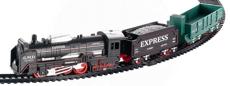 Vláčik Express s koľajami sada 13 dielov 68x68cm