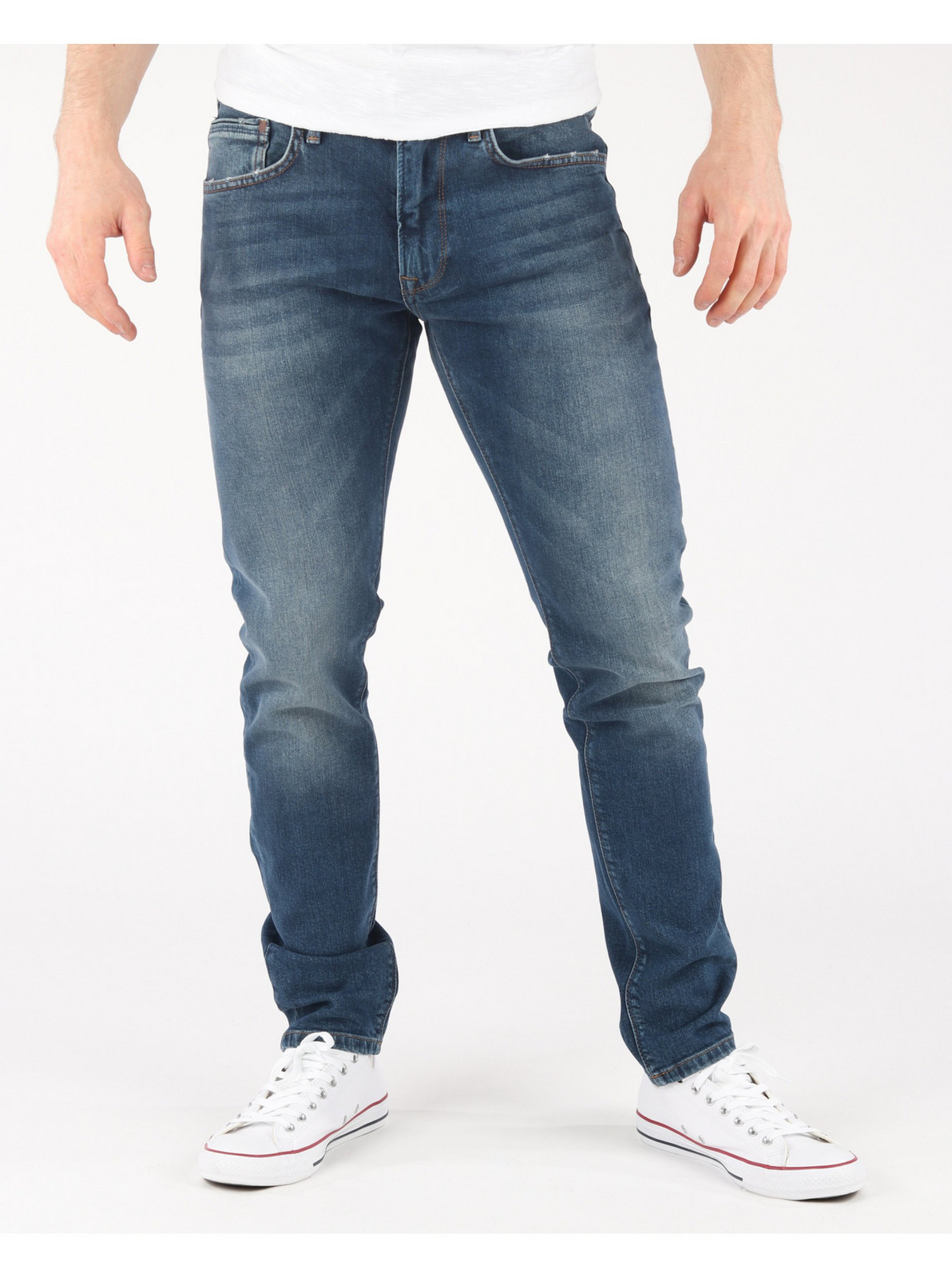 Tmavomodré pánske slim fit džínsy Pepe Jeans Stanley