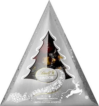 LINDT Lindor Xmas Tree Assorted Silver 125 g