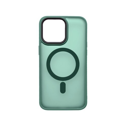 mobilNET iPhone 15, zelené (Magsafe) plastové puzdro