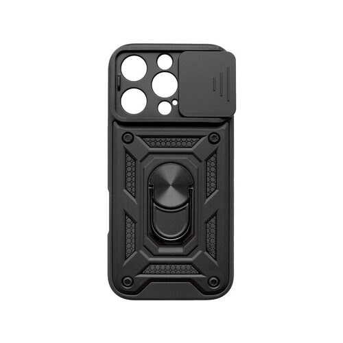 mobilNET iPhone 16 Pro, čierne (Cam) plastové puzdro