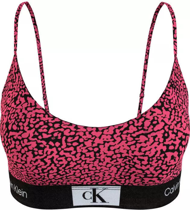 Dámska podprsenka 000QF7216E GNI tm. ružová so vzorom - Calvin Klein S