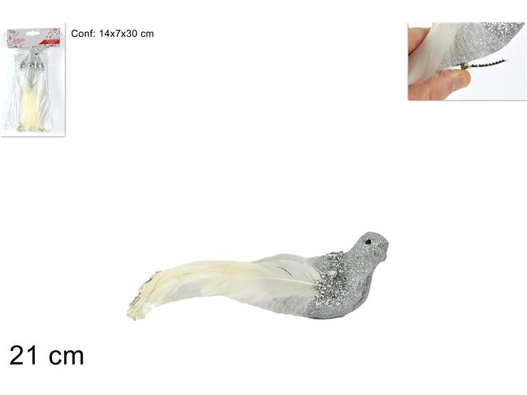 MAKRO - Vtáčik na štipci 21cm