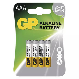 Batéria alkalická, AAA (LR03), AAA, 1.5V, GP, blister, 4-pack, Alkaline