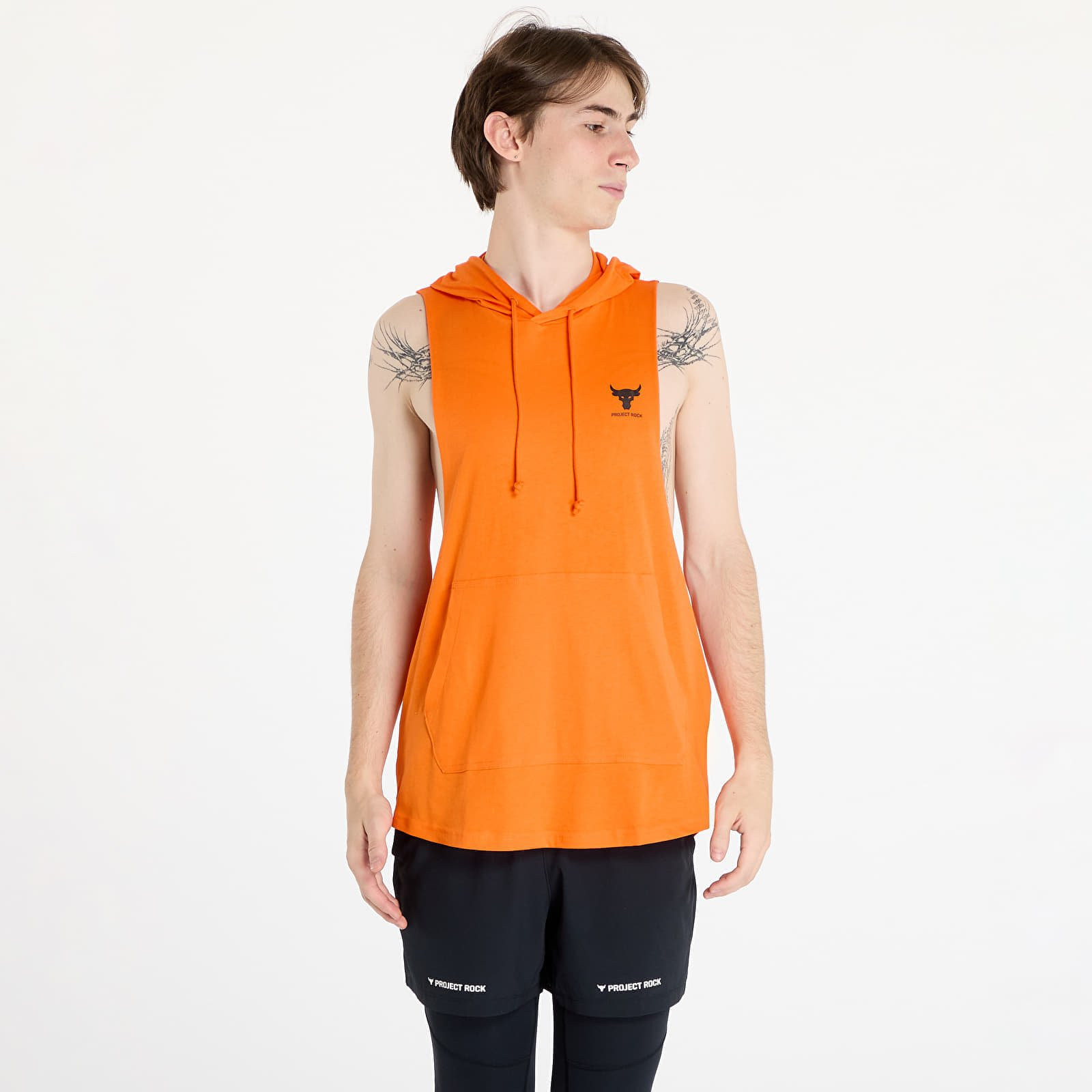 Tričko Under Armour Project Rock SL HD Payoff Top Team Orange/ Black S