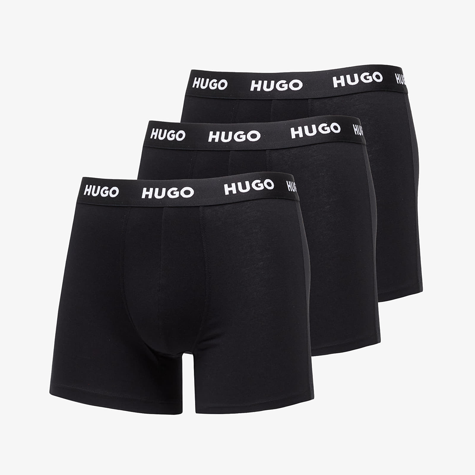 Hugo Boss Logo-Waistband Boxer Briefs 3-Pack Black S