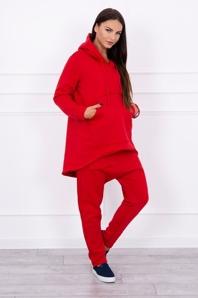 Set with Baggy trousers red