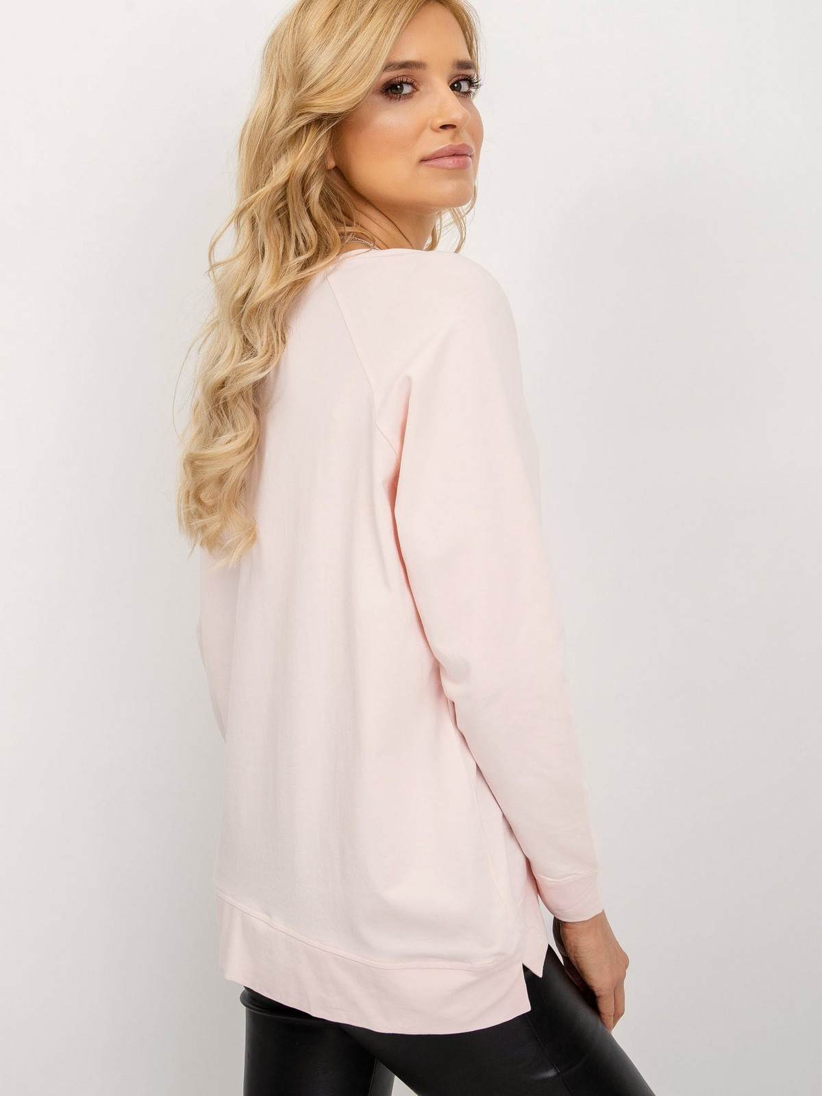 Light pink oversized sweatshirt