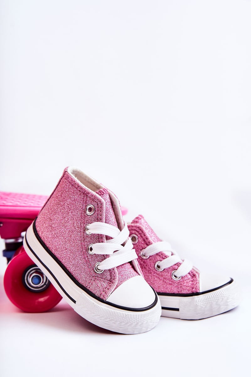 Children's pink high sneakers Catrina