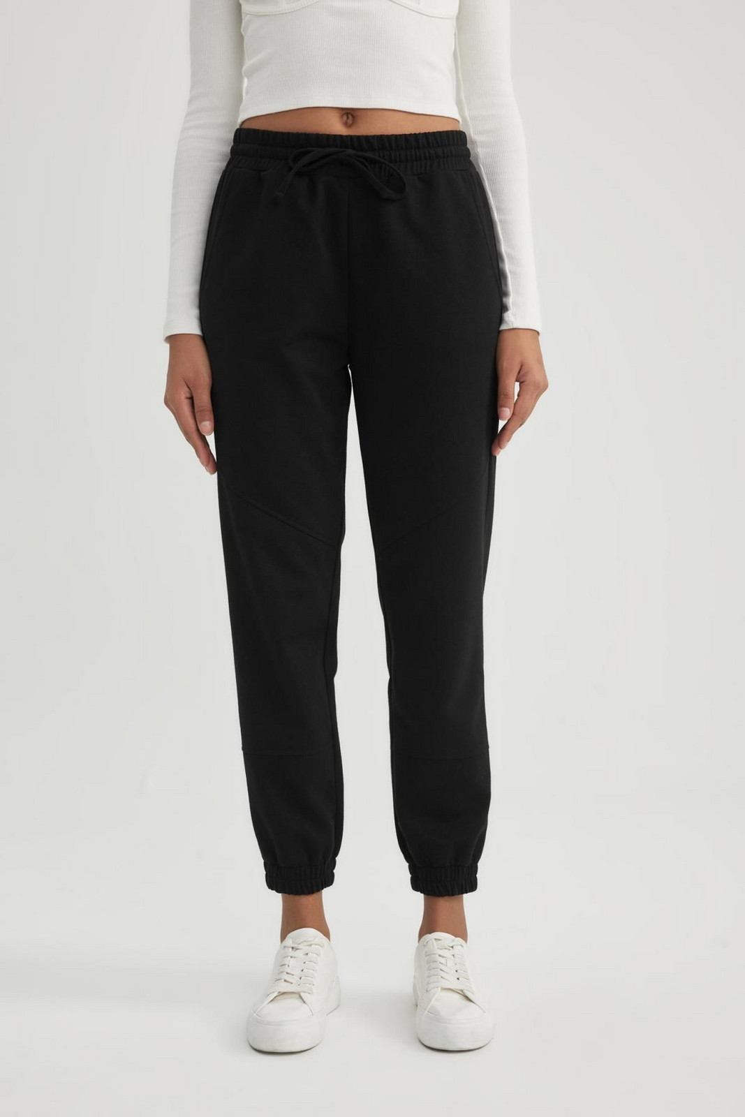 DEFACTO Regular Fit Long Length Sweatshirt Fabric Trousers