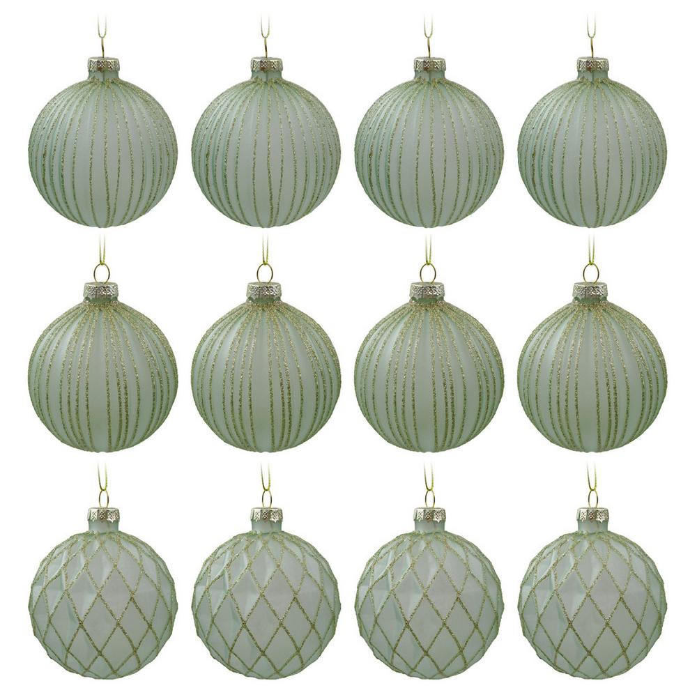 Sada vianočných gulí Miracle, Ø: 8cm, 12ks/bal.