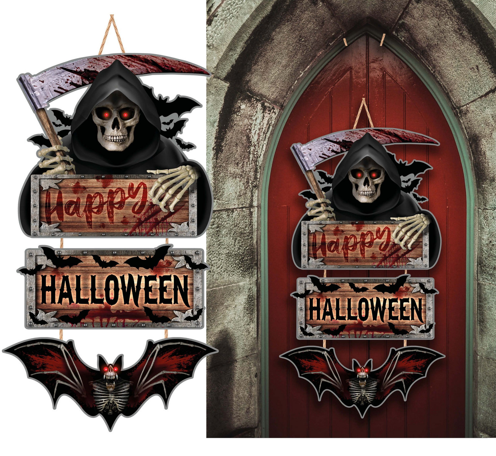 Visiaca dekorácia - Happy Halloween 60 cm