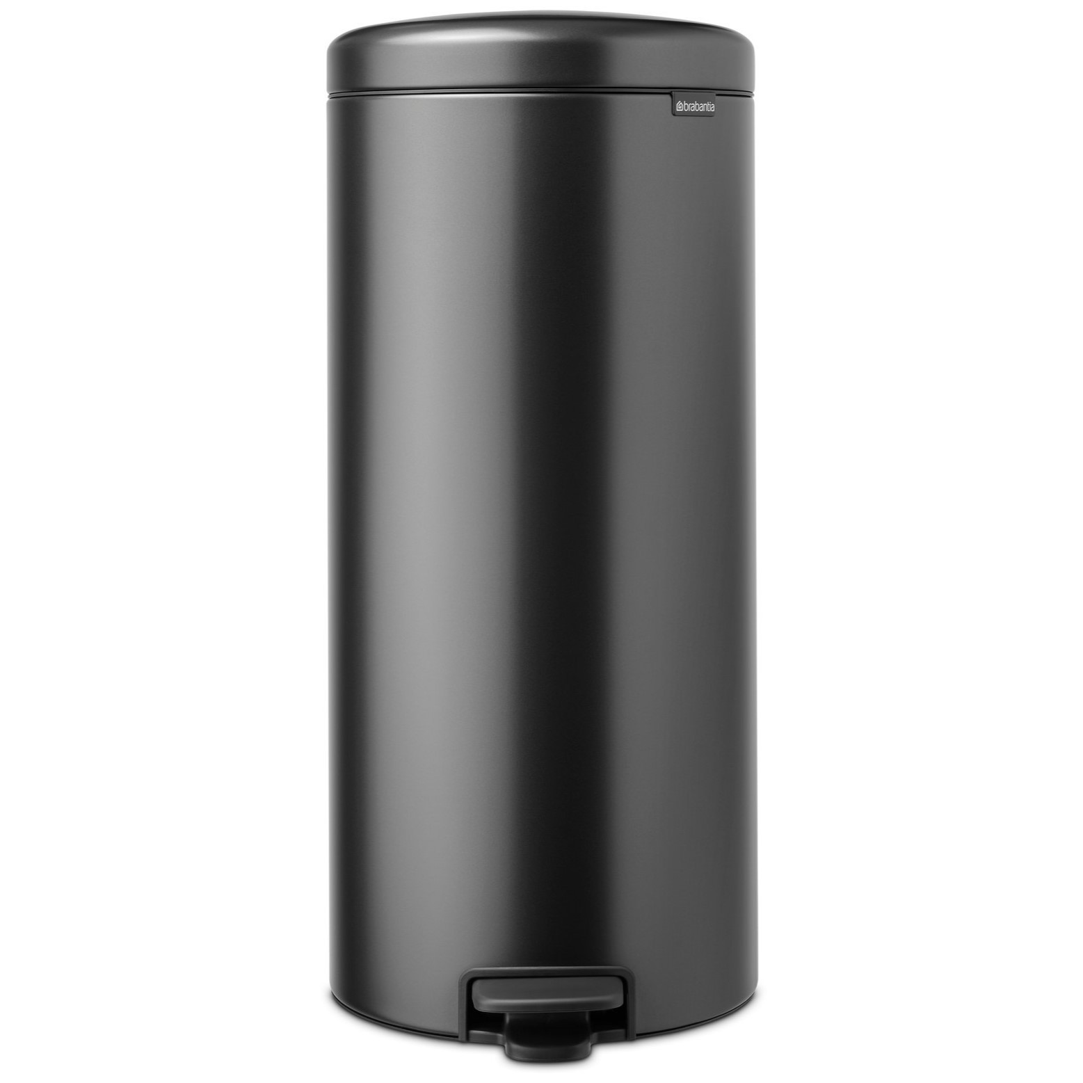 Pedálový odpadkový kôš NEWICON 30 l, sebavedomá sivá farba, oceľ, Brabantia