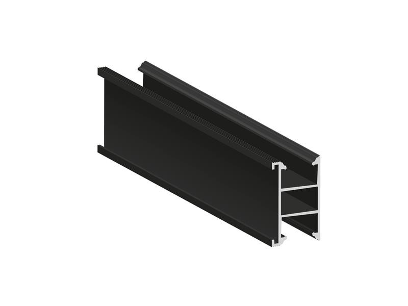 Hliníkový montážny H profil 30x50mm 3,44 m čierny