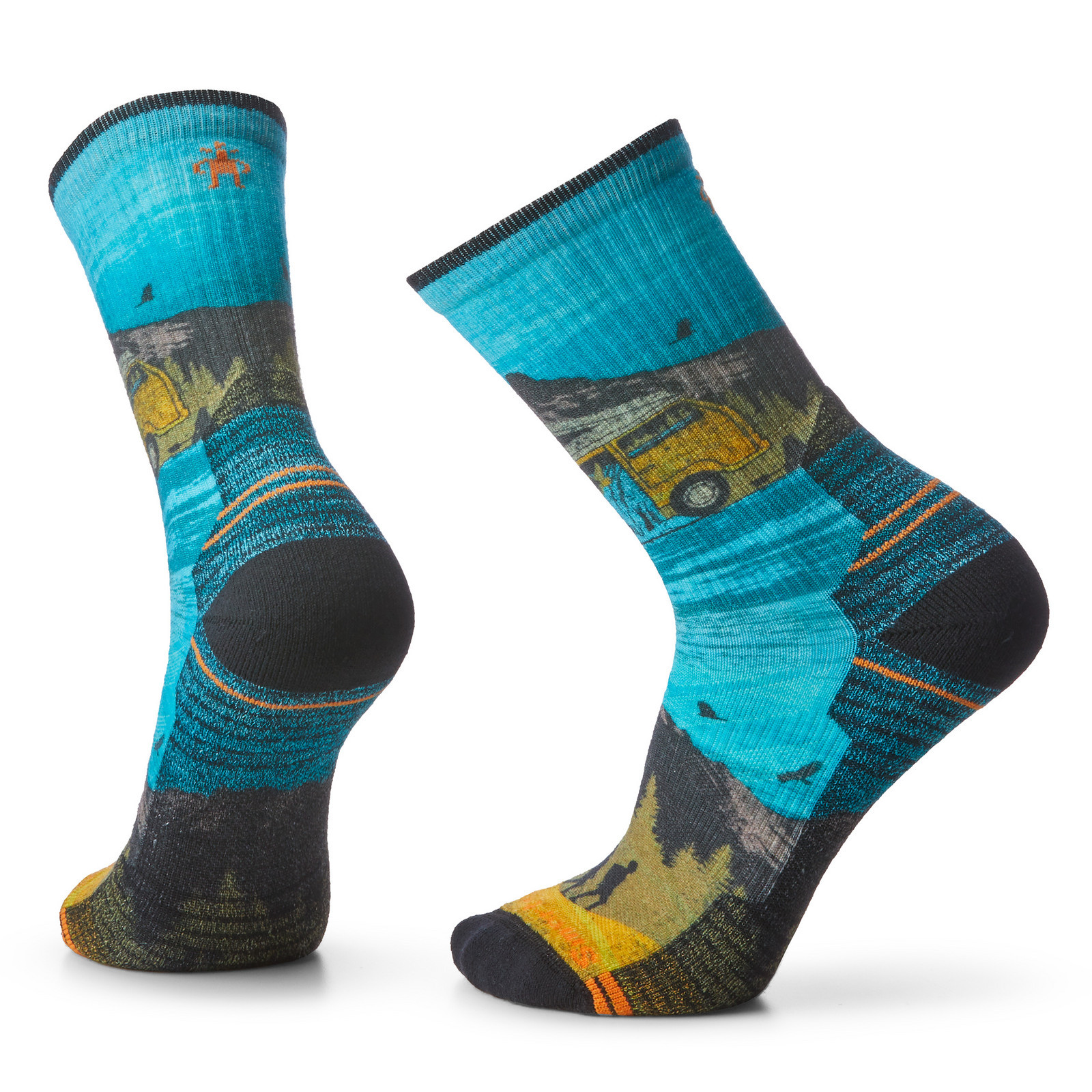 Smartwool HIKE LC GREAT EXCURSION PRINT CREW multicolor Veľkosť: M