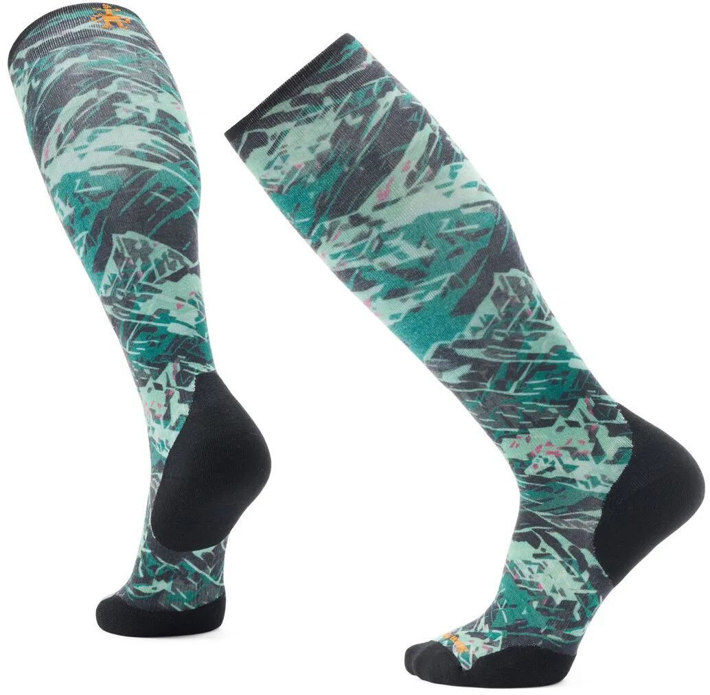 Smartwool SKI TC GREEN SLOPES PRINT OTC black Veľkosť: L