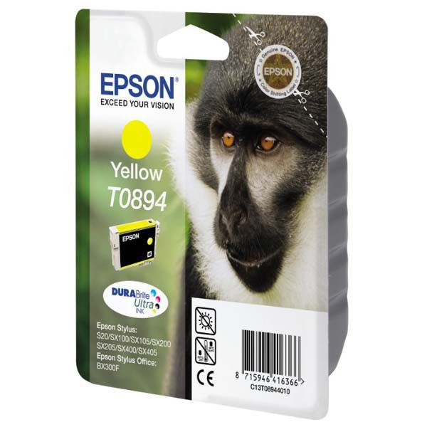 Epson originál ink C13T08944011, yellow, 3,5ml, Epson Stylus S20, SX100, SX200, SX400, žltá