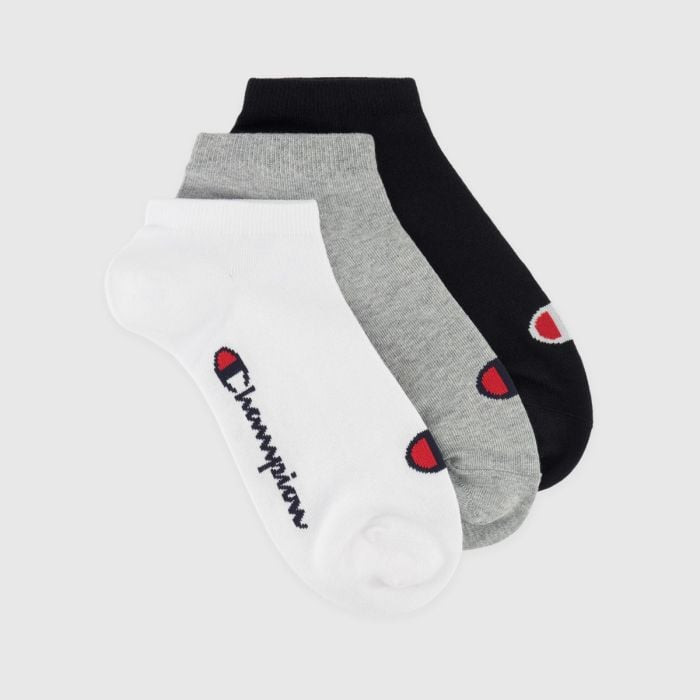 Champion Ponožky Low Cut 3Pack Grey  MM - (39 - 42)
