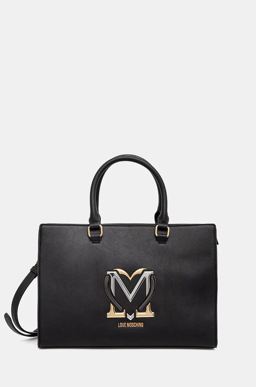 Kabelka Love Moschino čierna farba, JC4329PP0L