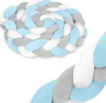 Ricokids nárazník do postieľky 3 m modro-sivý