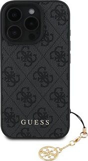 Guess 4G Charm Zadný Kryt na iPhone 16 Pro Max Grey
