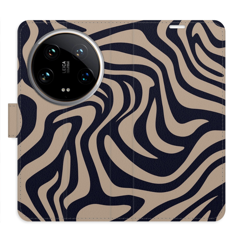Flipové puzdro iSaprio - Zebra Black 02 - Xiaomi 14 Ultra