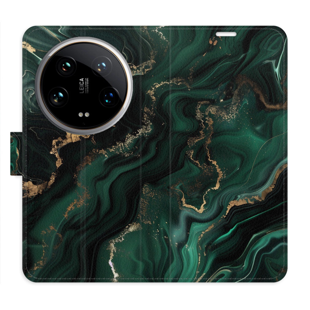 Flipové puzdro iSaprio - Emerald 02 - Xiaomi 14 Ultra
