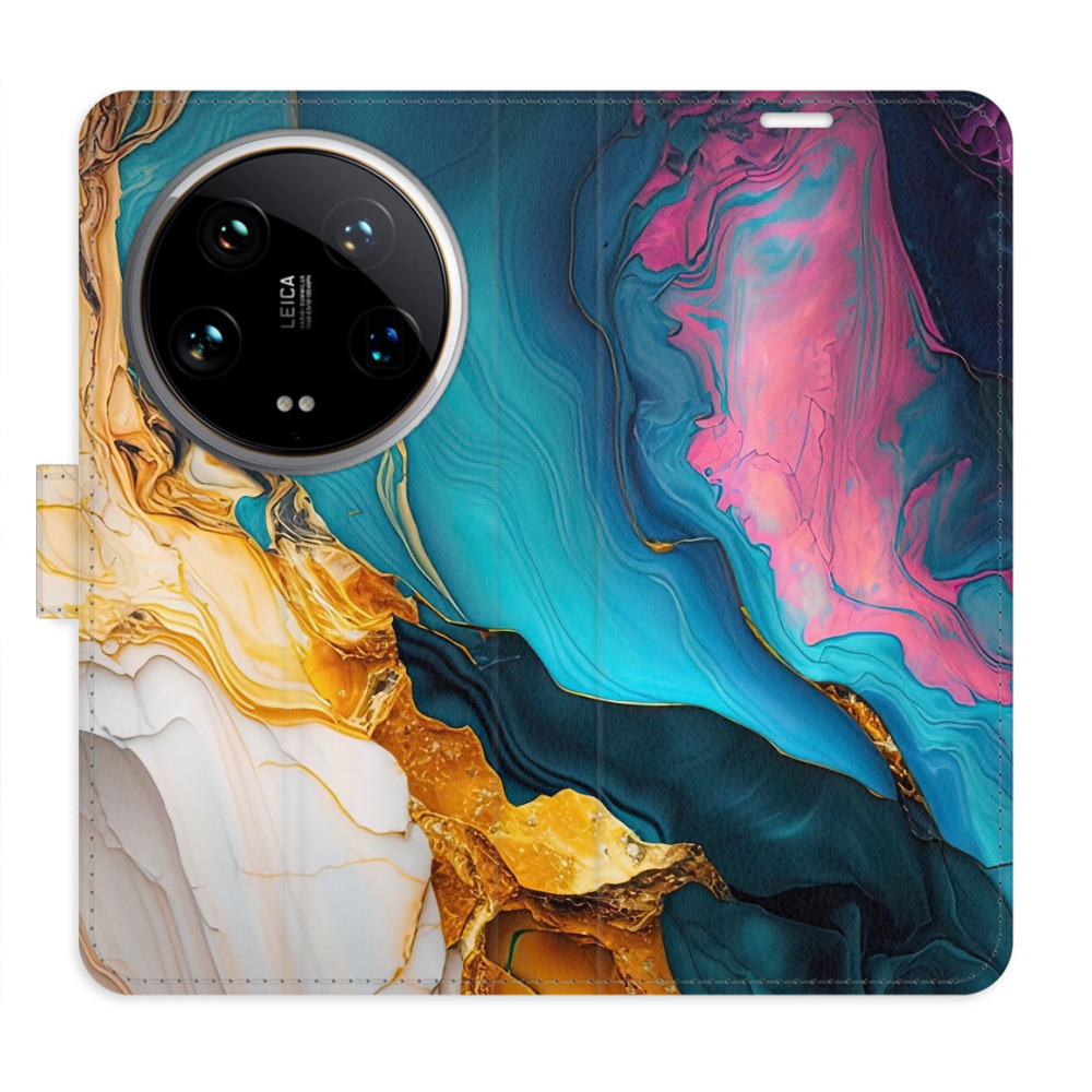 Flipové puzdro iSaprio - Colourful Marble - Xiaomi 14 Ultra