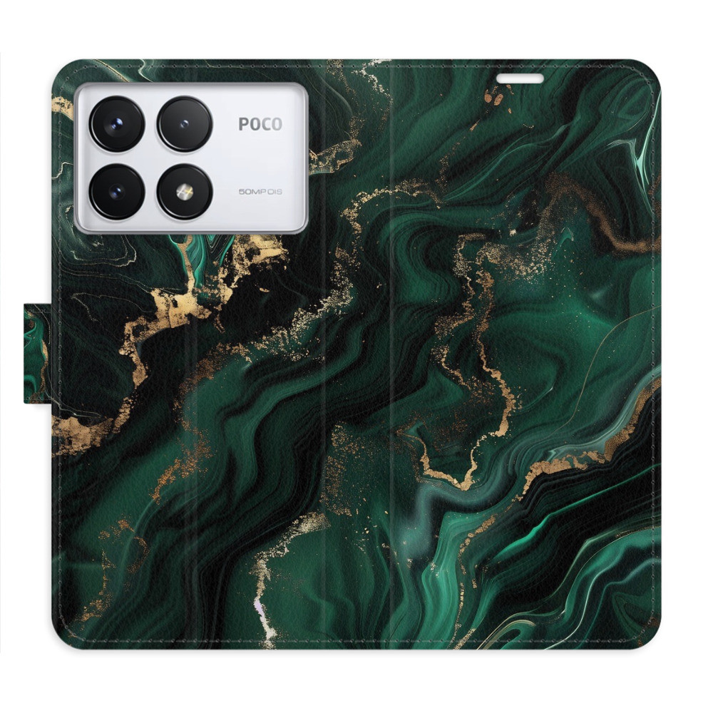 Flipové puzdro iSaprio - Emerald 02 - Poco F6 Pro