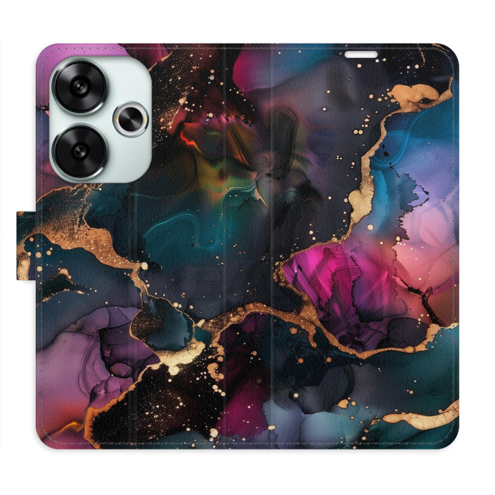 Flipové puzdro iSaprio - Dark Marble - Poco F6