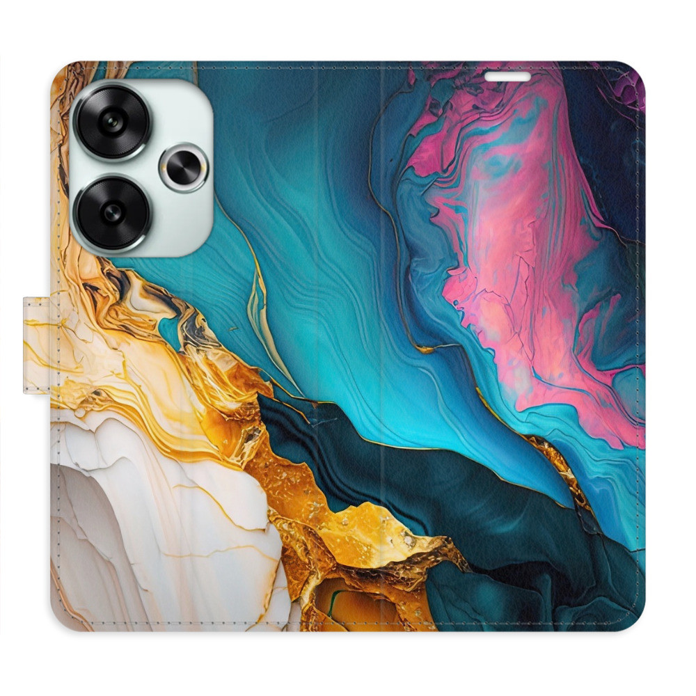 Flipové puzdro iSaprio - Colourful Marble - Poco F6