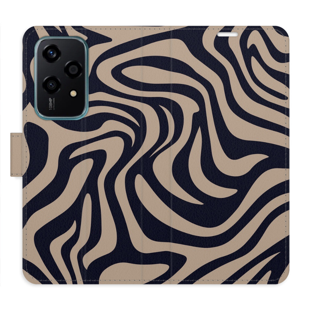 Flipové puzdro iSaprio - Zebra Black 02 - Honor 200 Lite