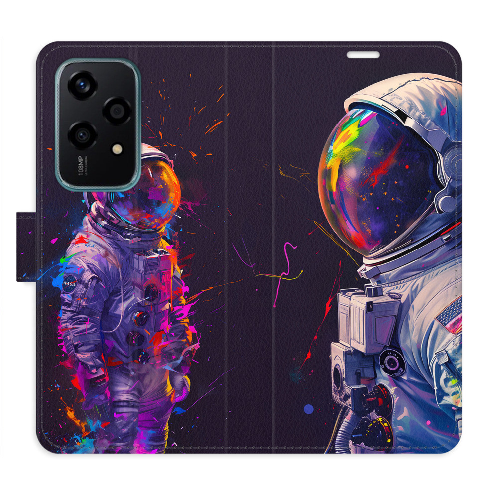 Flipové puzdro iSaprio - Neon Astronaut 02 - Honor 200 Lite