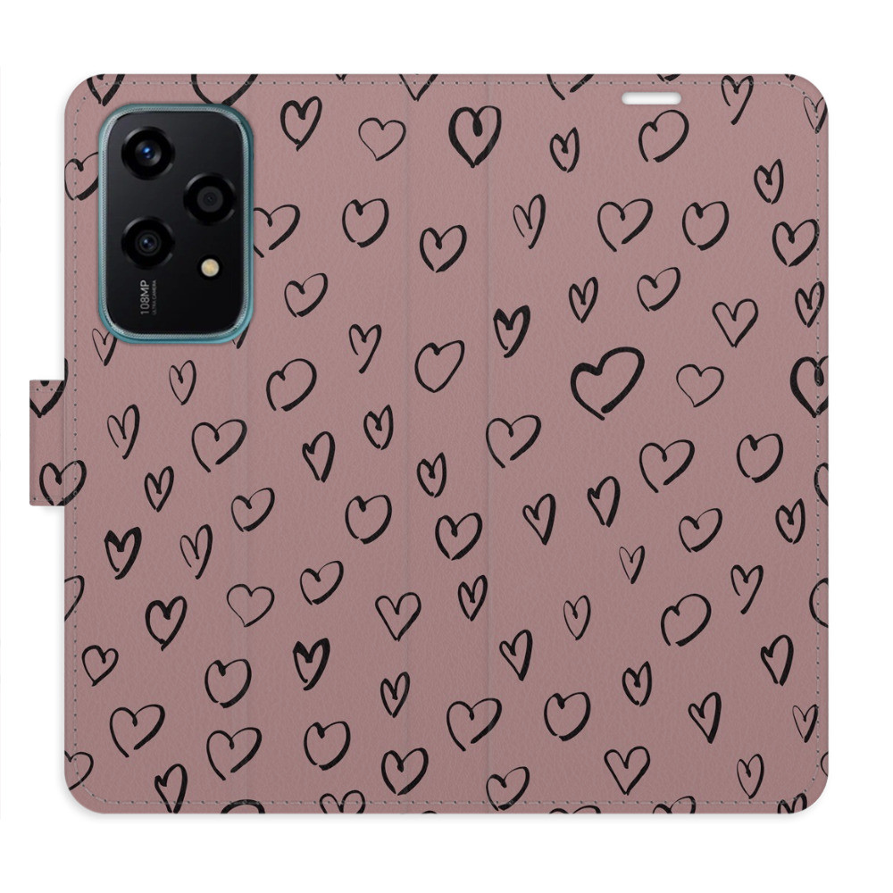 Flipové puzdro iSaprio - Heart Dark 02 - Honor 200 Lite