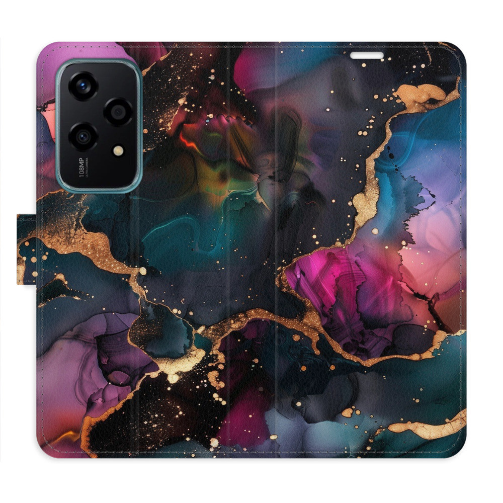 Flipové puzdro iSaprio - Dark Marble - Honor 200 Lite