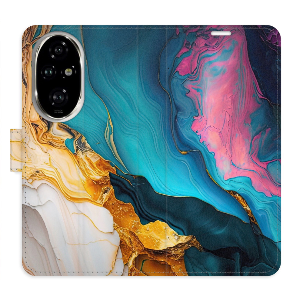 Flipové puzdro iSaprio - Colourful Marble - Honor 200 Pro