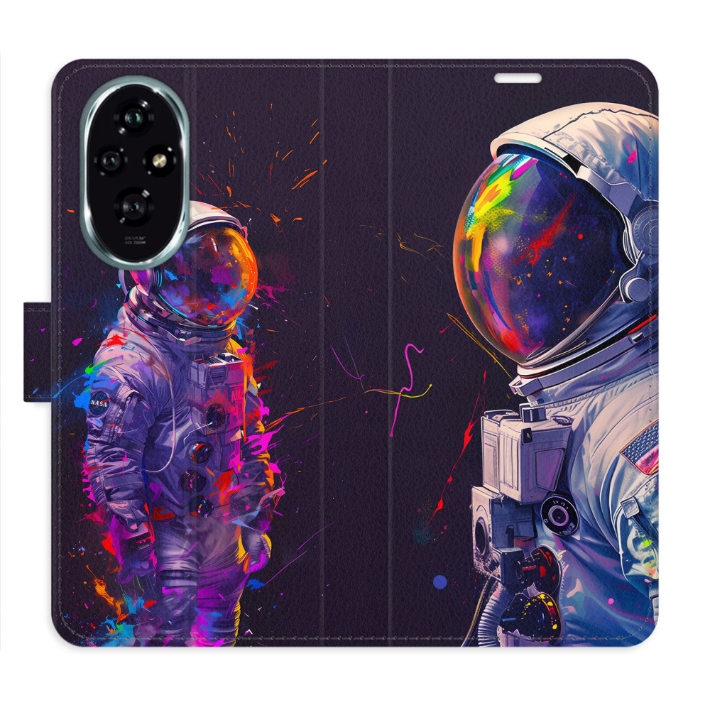 Flipové puzdro iSaprio - Neon Astronaut 02 - Honor 200
