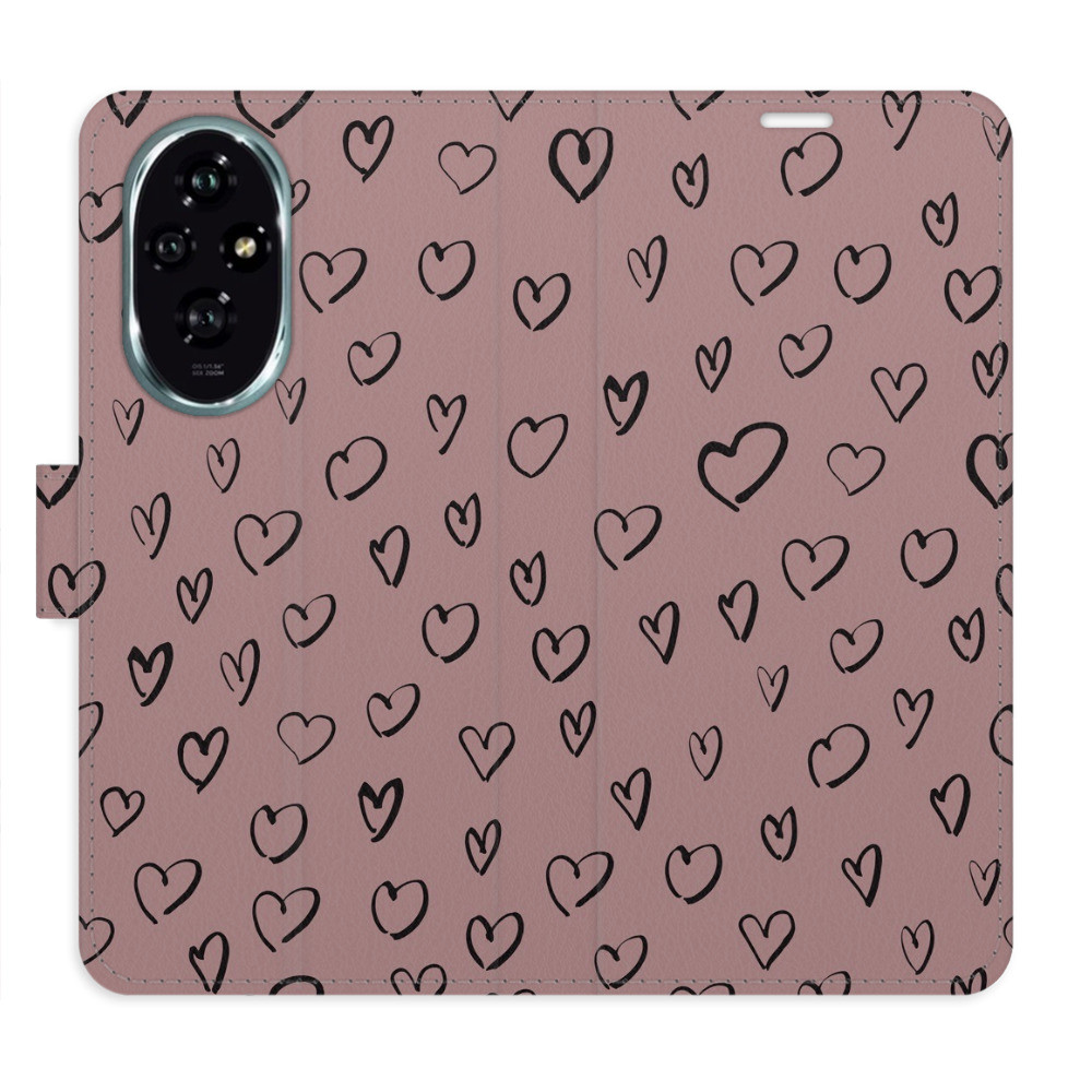 Flipové puzdro iSaprio - Heart Dark 02 - Honor 200