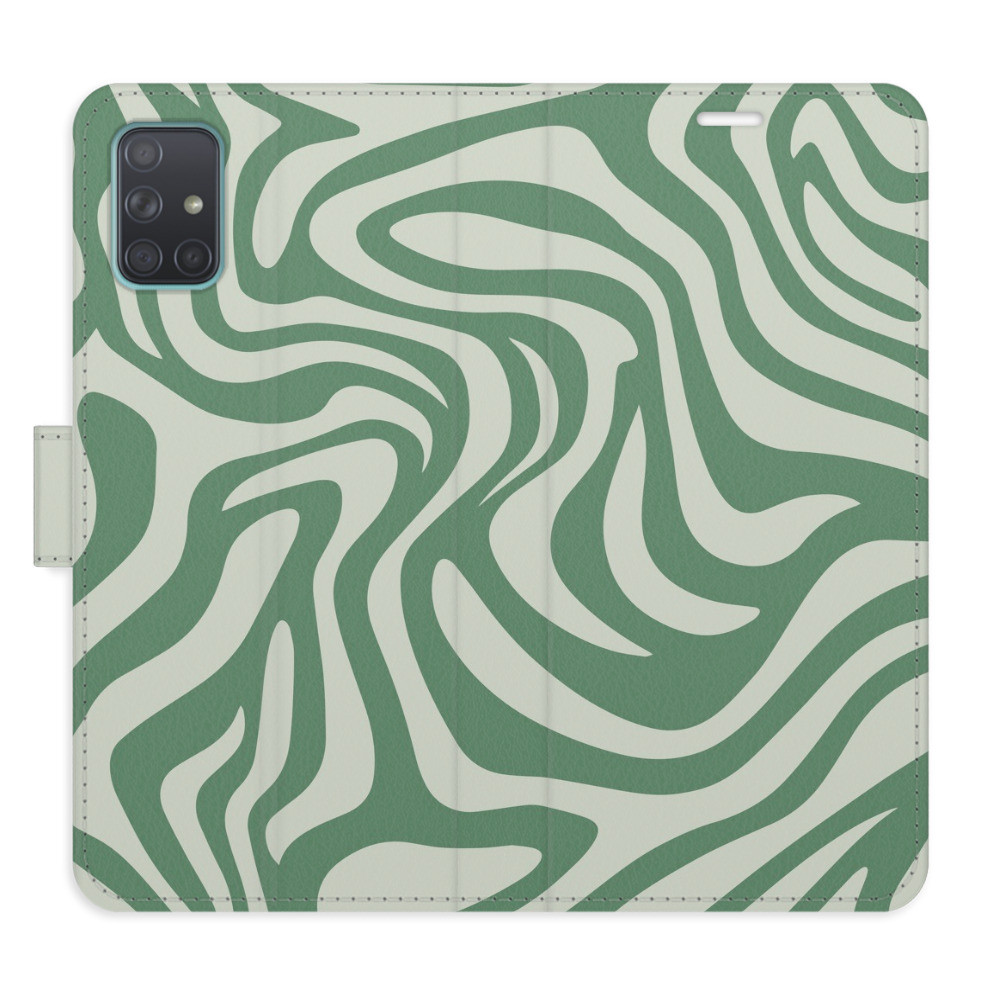 Flipové puzdro iSaprio - Zebra Green 02 - Samsung Galaxy A71