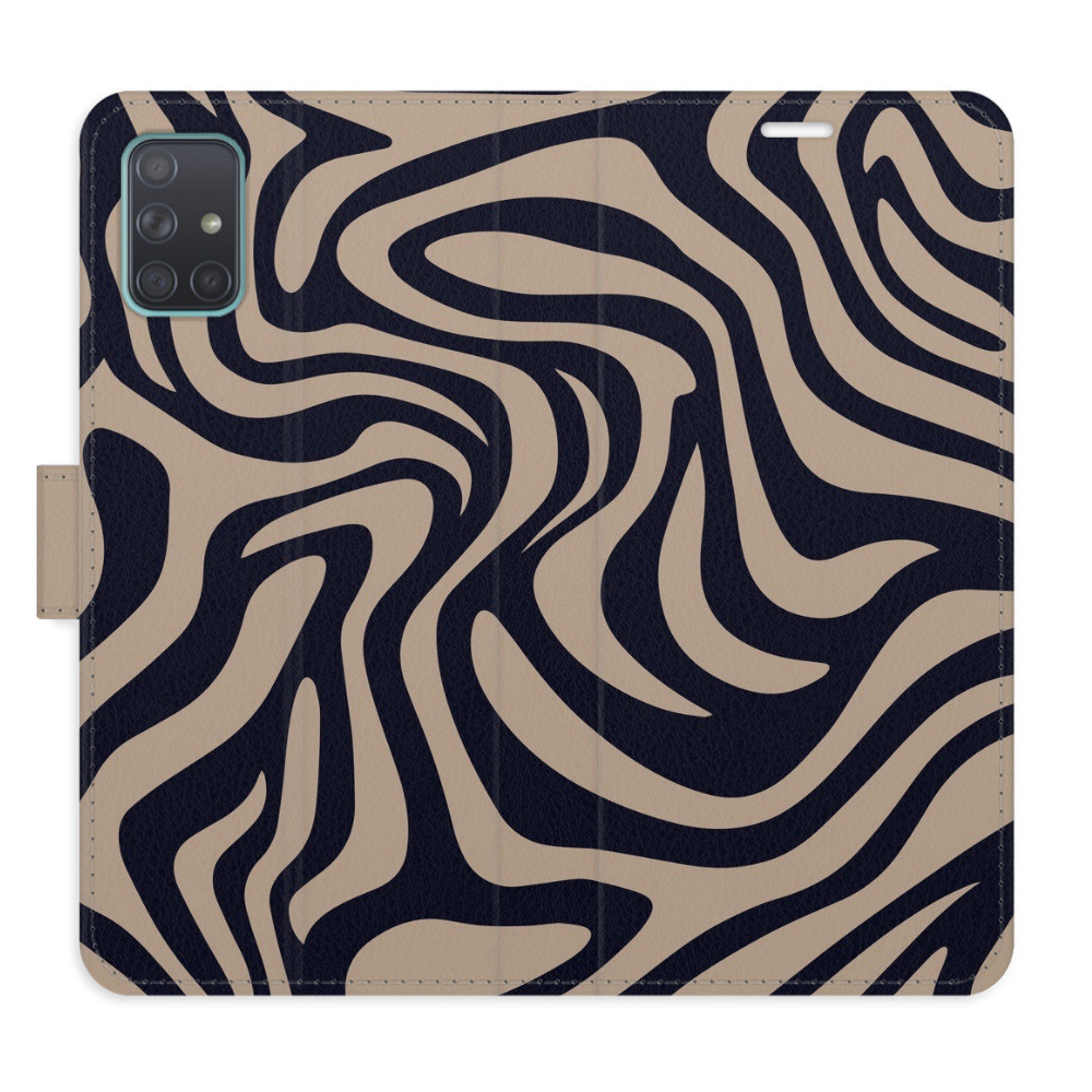 Flipové puzdro iSaprio - Zebra Black 02 - Samsung Galaxy A71