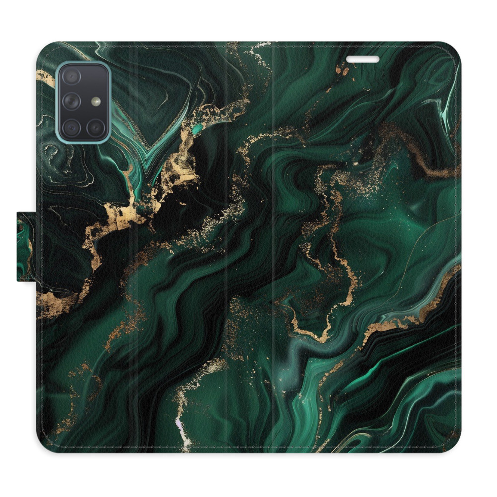 Flipové puzdro iSaprio - Emerald 02 - Samsung Galaxy A71