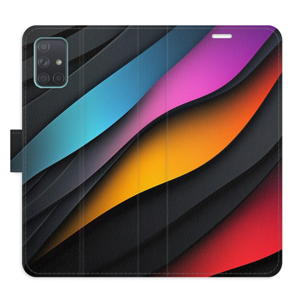Flipové puzdro iSaprio - Color Waves - Samsung Galaxy A71