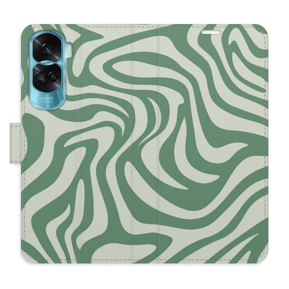 Flipové puzdro iSaprio - Zebra Green 02 - Honor 90 Lite 5G